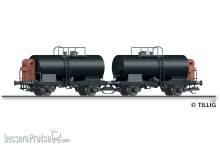 Tillig 01120 - Güterwagenset der DR, bestehend aus zwei Kesselwagen Zr, Ep. III