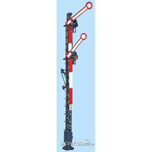 Weinert 01121 - Hp 0 / Hp 2 beleuchtetes Hauptsignal am 8-m-Mast mit Servo-Antrieb (H0)