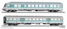 Tillig 01125 - Reisezugwagenset der DB AG, bestehend aus einem Steuerwagen Bnrdzf 479 und einem Reisezugwagen 2. Klasse Bnrz 450