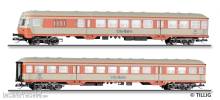 Tillig 01127 - Reisezugwagenset der DB in City-Bahn - Lackierung, bestehend aus einem Steuerwagen 2. Klasse BDnf 238 und einem Reisezugwagen