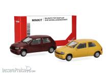 Herpa 012171-002 - Herpa MiniKit: Renault Clio 16V, Jaune/Rouge Etrusque