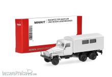 Herpa 014199 - Herpa MiniKit: IFA G5 Koffer-LKW mit Fenstern 3achs, weiß