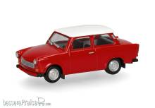 Herpa 020763-008 - Trabant 601 Limousine, rot, weißes Dach