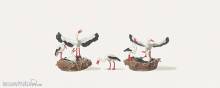 Merten 0210764 - Störche mit Nest auf Wagenrad