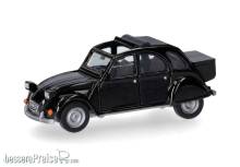 Herpa 027632-007 - Citroën 2 CV mit Queue, schwarz