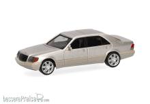Herpa 030946-002 - Mercedes-Benz 600 SEL V12 mit Brabus-Felgen, rauchsilber metallic
