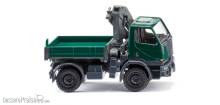 Wiking 036903 - Unimog U 20 mit Ladekran - moosgrün