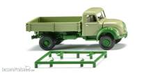 Wiking 042496 - Pritschenkipper (Magirus) - hellgrün