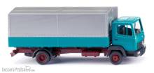 Wiking 043121 - Pritschen-Lkw (MB LP 814) - türkis