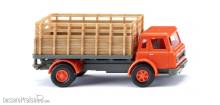 Wiking 044604 - Gitteraufbau-Lkw (Int. Harvester) - orange