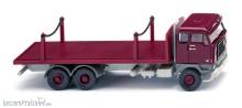 Wiking 044701 - Rungenpritschen-Lkw (Volvo F88) - weinrot