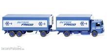 Wiking 045801 - Kühlkofferlastzug (MAN) ´Interfrigo´