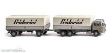 Wiking 047502 - Pritschenhängerzug (Hanomag Henschel) ´Friderici´
