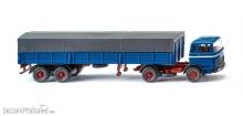 Wiking 051405 - Pritschensattelzug (MB) - azurblau