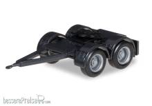 Herpa 051453-002 - Dolly für Hängerzug, überlang (4 Stück), schwarz
