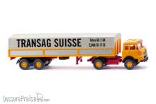 Wiking 051503 - Pritschensattelzug (Krupp 806) ´Transag Suisse´