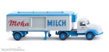 Wiking 052004 - Kühlkoffersattelzug (Magirus) ´Moha Milch´