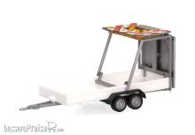 Herpa 052368-004 - Verkehrssicherungsanhänger 2achs, weiß