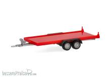 Herpa 052450-004 - PKW-Transportanhänger 2achs, rot