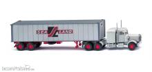 Wiking 052707 - Containersattelzug (Peterbilt) ´Sealand´