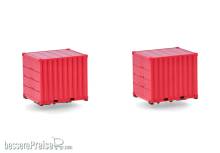 Herpa 053594-004 - 2x 10ft Container, rot