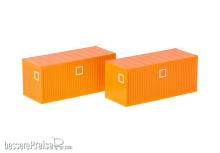Herpa 053600-004 - 2x Baucontainer, kommunalorange