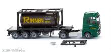 Wiking 053606 - Tankcontainersattelzug 20 (MAN TGX Euro 6c) ´Rinnen´
