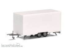 Herpa 054249 - Kofferanhänger 4,7m für PKW/Transporter, weiß