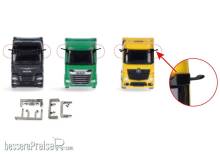 Herpa 054447 - Zubehör Set Spiegelkameras für Mercedes-Benz Actros L, MAN TGX, DAF XG/XG+ (je 5 Stück)