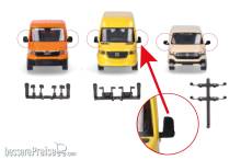 Herpa 054508 - Zubehör: Spiegel-Set für Transporter (Mercedes-Benz Sprinter, VW Crafter/MAN TGE, VW T6.1), je 5 Stück