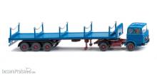 Wiking 055406 - Rungensattelzug (MB) - azurblau