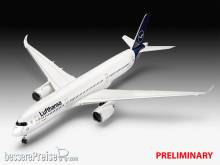Revell 05612 - Geschenkset A350-900 - Lufthansa 100years Revell Modellbausatz mit Basiszubehör