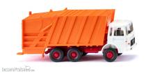 Wiking 063805 - Pressmüllwagen (MAN) - weiß/kommunalorange