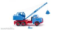 Wiking 066206 - Kranwagen (MAN/Fuchs) - himmelblau