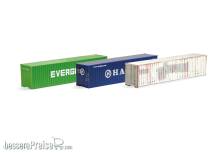Herpa 066730-002 - Zubehör: TT Container Set Evergreen/Hanjin/gealtert