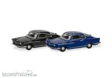 Herpa 066921 - Spur N: 2er Set NSU Sport Prinz, blau und schwarz