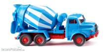 Wiking 068208 - Betonmischer (MAN) - blau/weiß