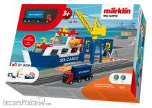 Märklin 072223 - Märklin my world - Frachtschiff und Hafenkran
