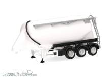 Herpa 076821-002 - Eutersiloauflieger Feldbinder 35m³, 3achs, weiß