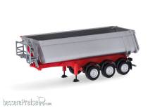 Herpa 077026-002 - Schmitz Cargobull Kippsattelauflieger mit Stahlmulde, silbermetallic