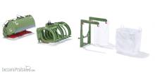 Wiking 077384 - Frontlader Werkzeuge Set B Bressel+Lade grün