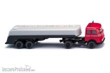 Wiking 080696 - Feuerwehr - Tanksattelzug (MB Pullman)