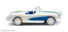Wiking 081905 - Chevrolet Corvette - perlweiß/himmelblau