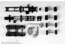 Herpa 083157 - Zugmaschinen-Fahrgestell MAN TGX 680 Schwerlastzugmaschine 4-achs Inhalt: 2 Stück