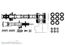 Herpa 084451 - LKW-Fahrgestell Volvo FH 3-achsInhalt: 2 Stück