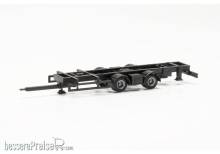 Herpa 085533 - Teileservice Tandem-Hängerfahrgestell für Volumenzüge 7,82m mit Festaufbau, 2 Stück