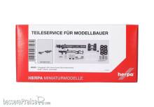 Herpa 085939 - Teileservice: Fahrgestell 3-achs Scania Schweden, (2 Stück)