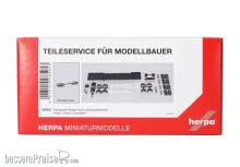 Herpa 085953 - Teileservice: Fahrgestell 4achs Hänger Schweden, (2 Stück)