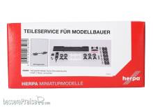 Herpa 085960 - Teileservice: Fahrgestell 5achs Hänger Schweden, (2 Stück)
