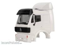 Herpa 086172 - Teileservice: Mercedes-Benz SK88 Flachdach mit Windleitblechen, Dachspoiler, Sonnenblende, weiß (2 Stück)